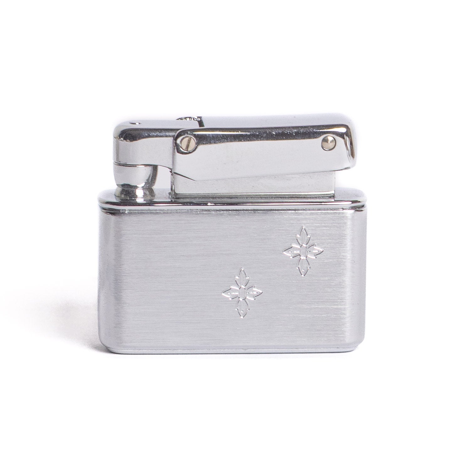 Vintage Kreisler Chrome Lighter with Cross - Flower Engraving - Lighter | Gladfellow