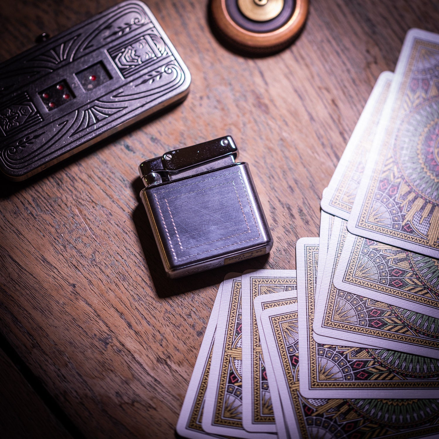 Vintage Kreisler Chrome Lighter with Double Wavy Frame - Lighter | Gladfellow