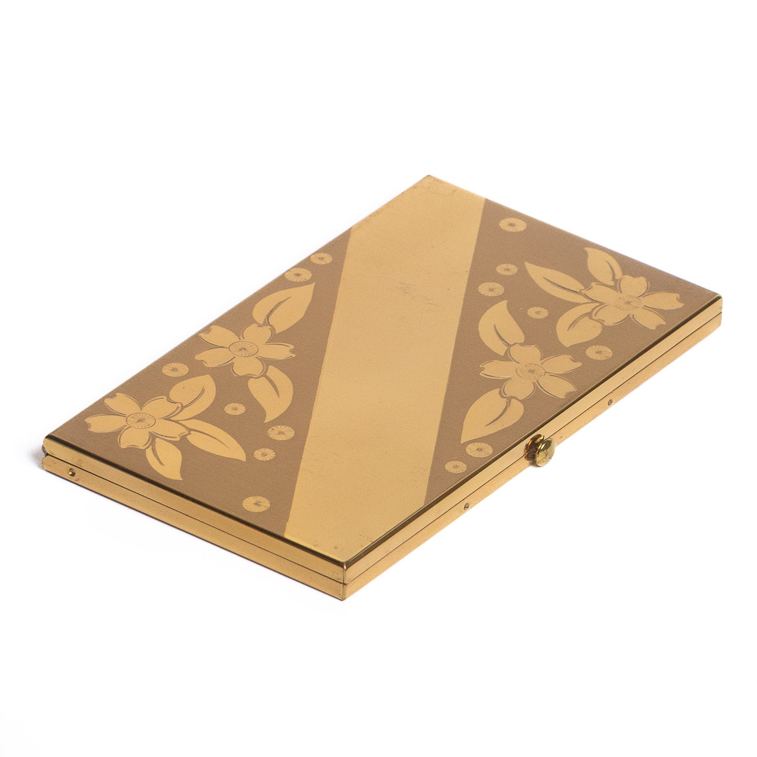 Vintage Wadsworth Cigarette Case – Floral Engraving - Cigarette Case | Gladfellow