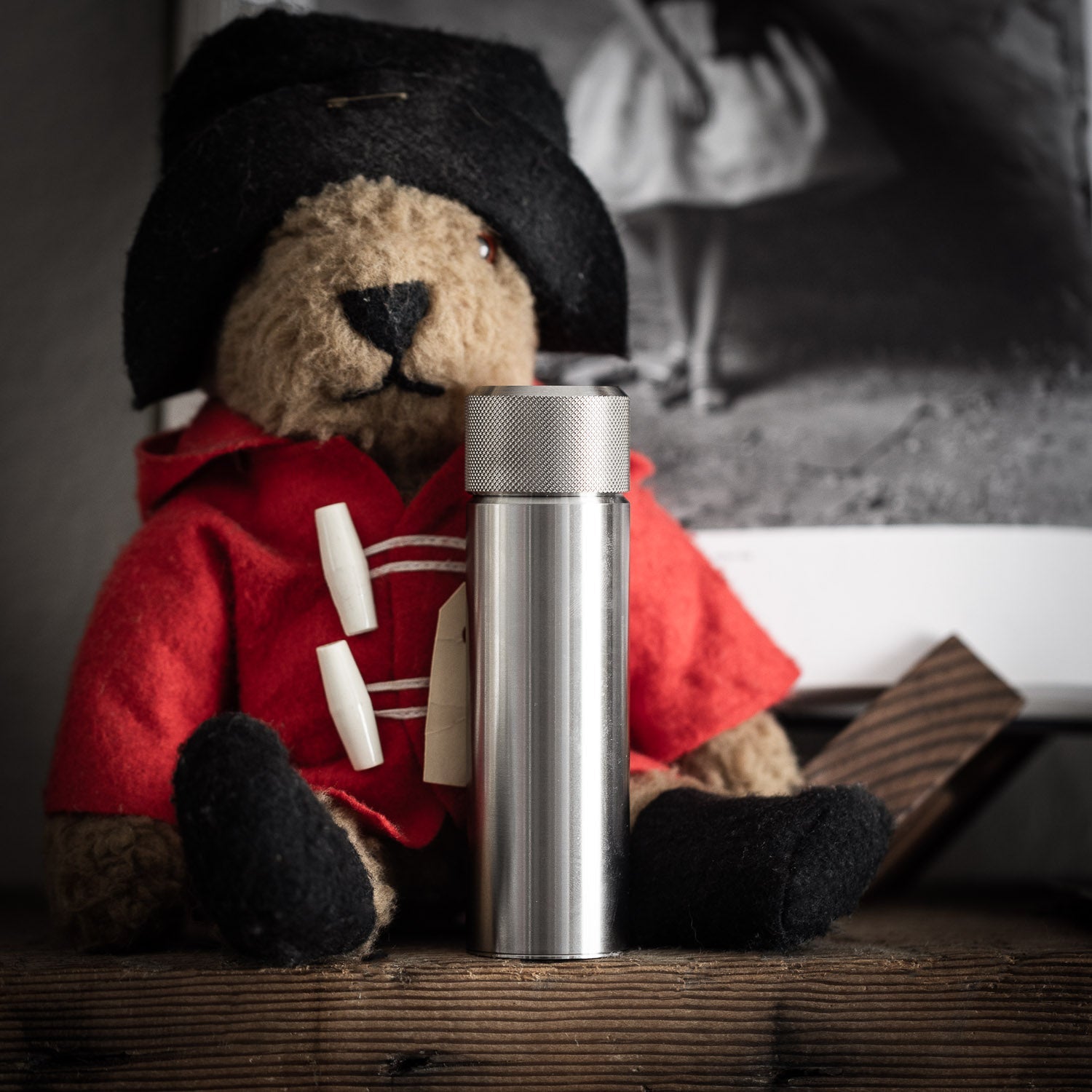 Wingback 100ml Hip Flask - Steel - Flask | Gladfellow