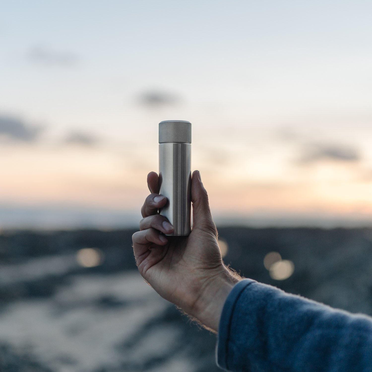 Wingback 100ml Hip Flask - Steel - Flask | Gladfellow