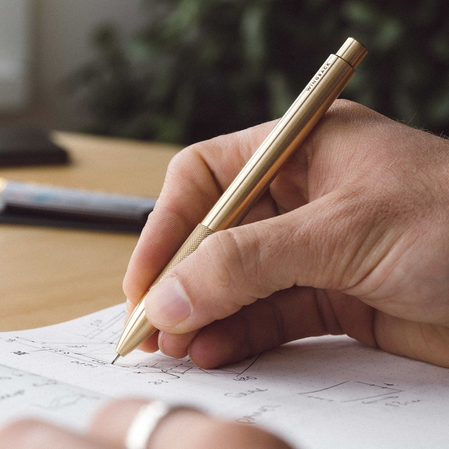 Wingback Mechanical Pencil - Brass - Mechanical Pencil | Gladfellow