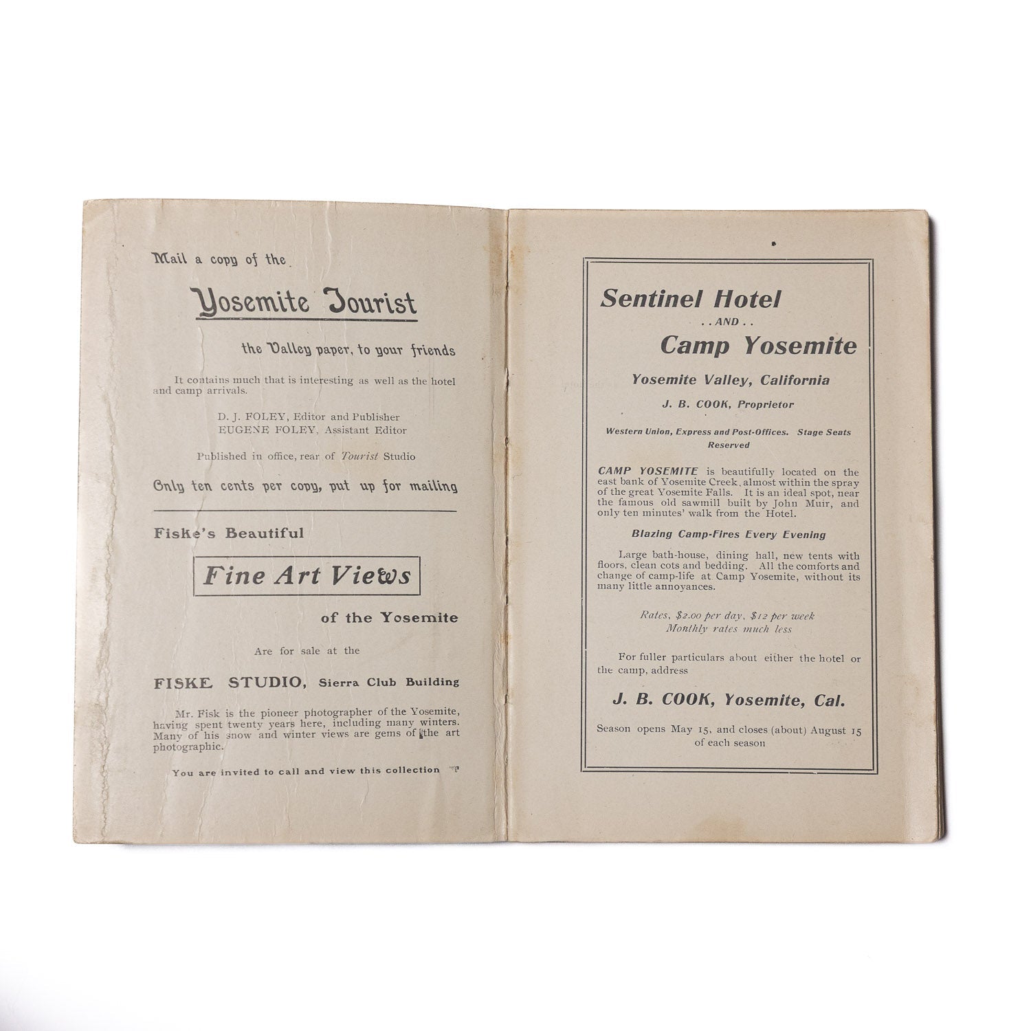 Yosemite Souvenir and Guide - 1902 - Vintage Books | Gladfellow