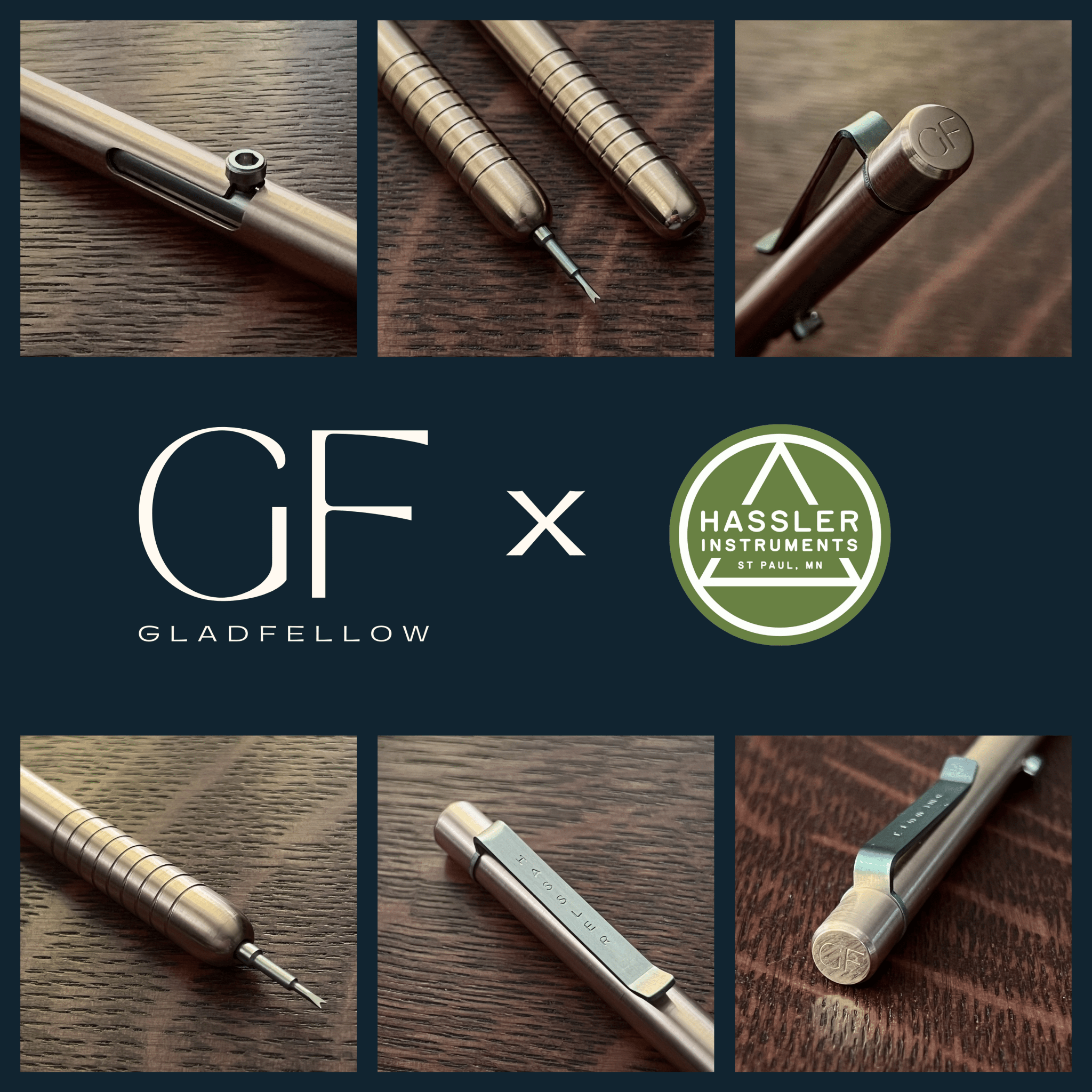 HASSLER INSTRUMENTS Bolt Action Spring Bar Tool - Brass - Gladfellow Edition - Spring Bar Tool | Gladfellow