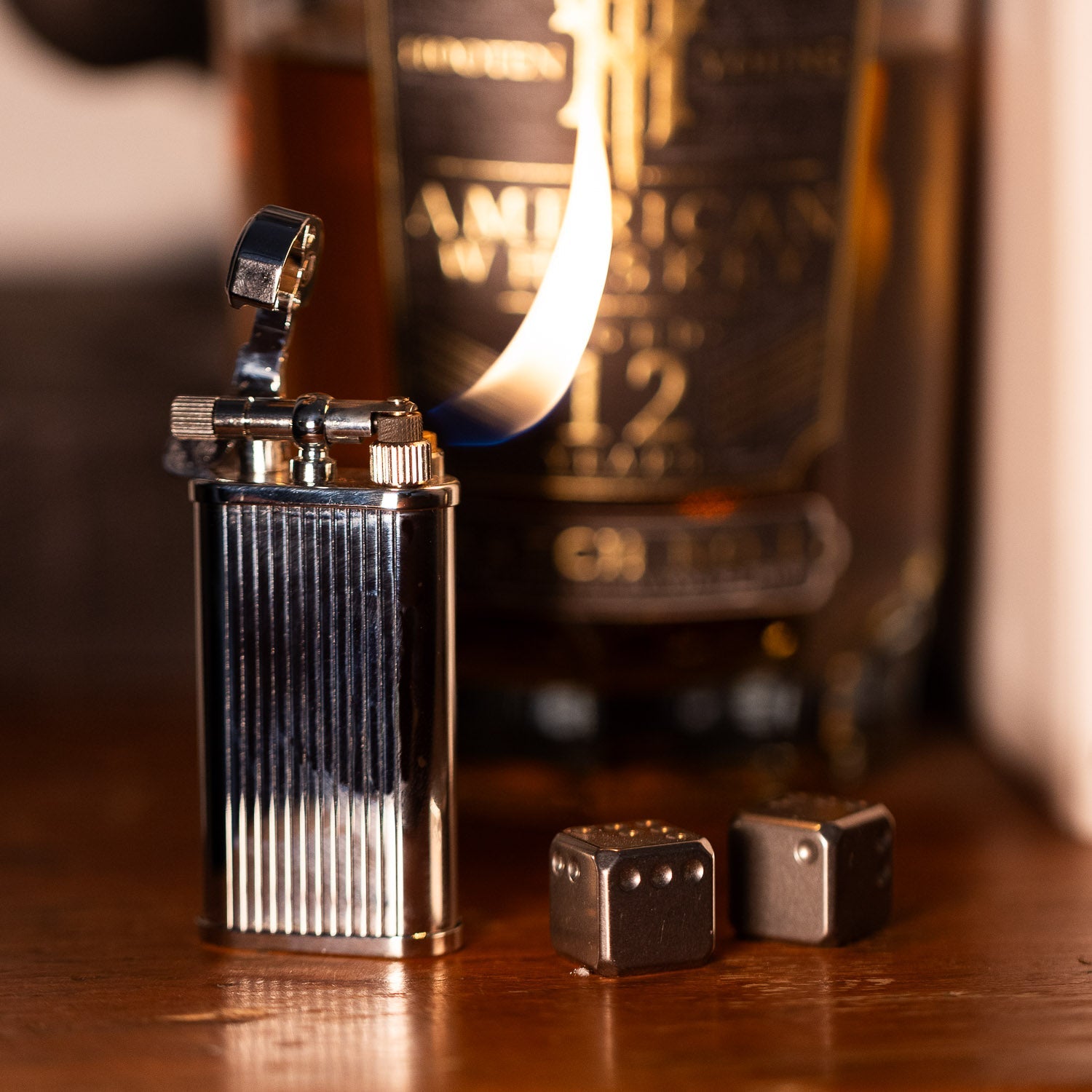 Kiribi Kabuto Mizo Pipe Lighter - Silver - Lighter | Gladfellow