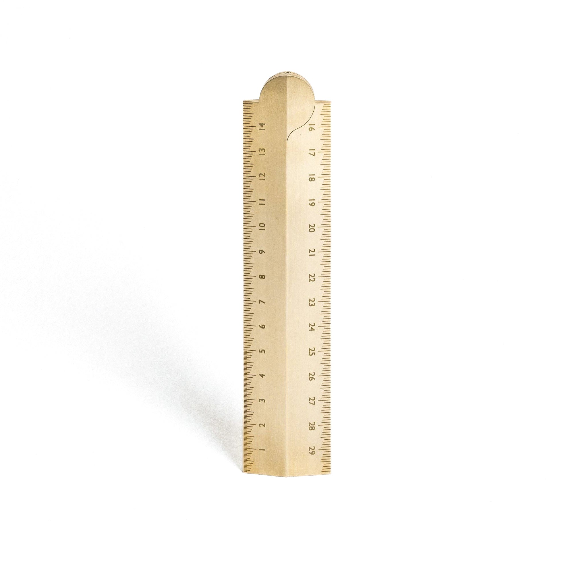 Makers Cabinet Solid Brass Folding Ruler - Stria - Tools | Gladfellow