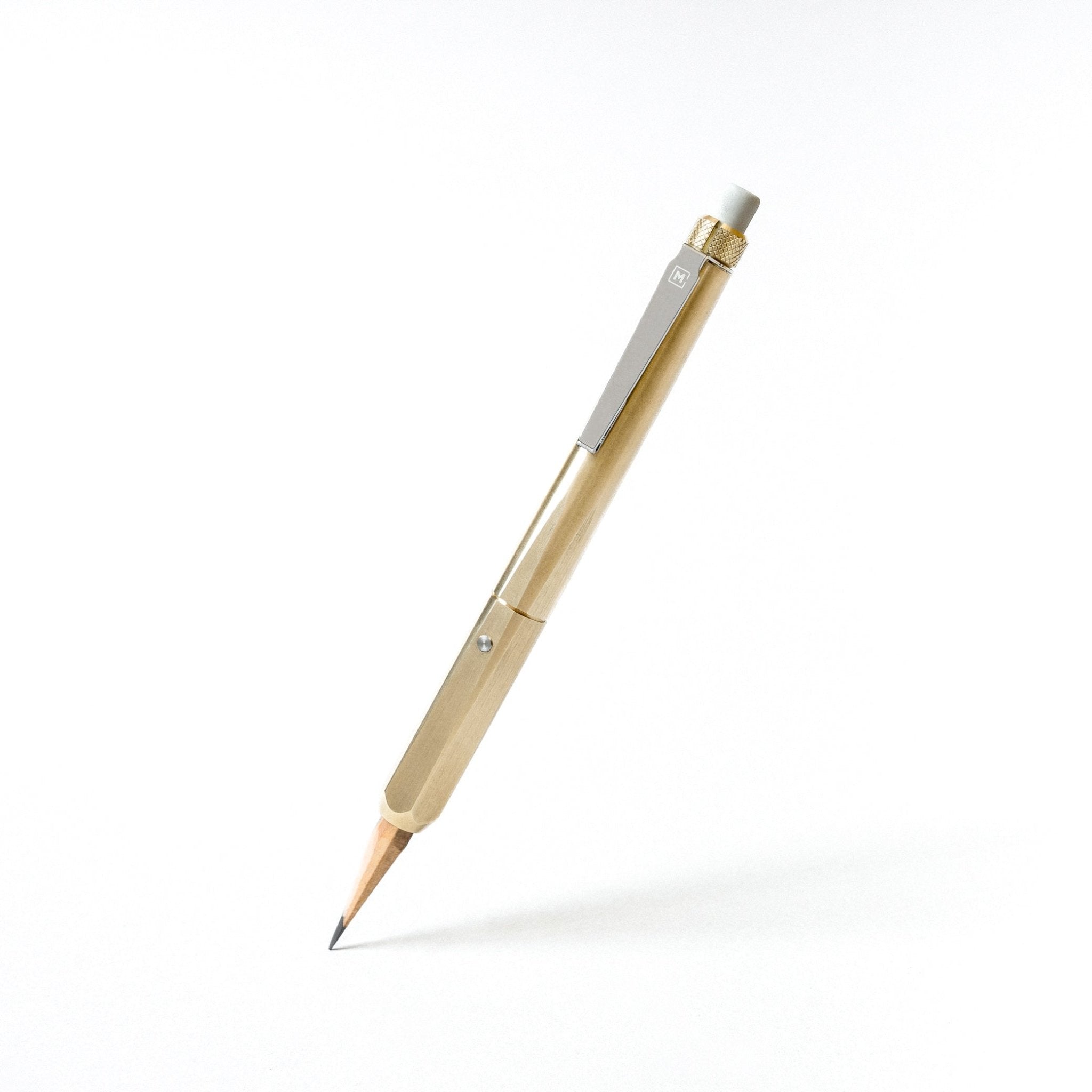 Makers Cabinet Solid Brass Pencil Holder - Ferrule - Pencil Extender | Gladfellow