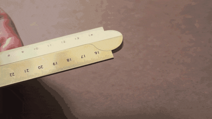 Makers Cabinet Solid Brass Folding Ruler - Stria - Tools | Gladfellow
