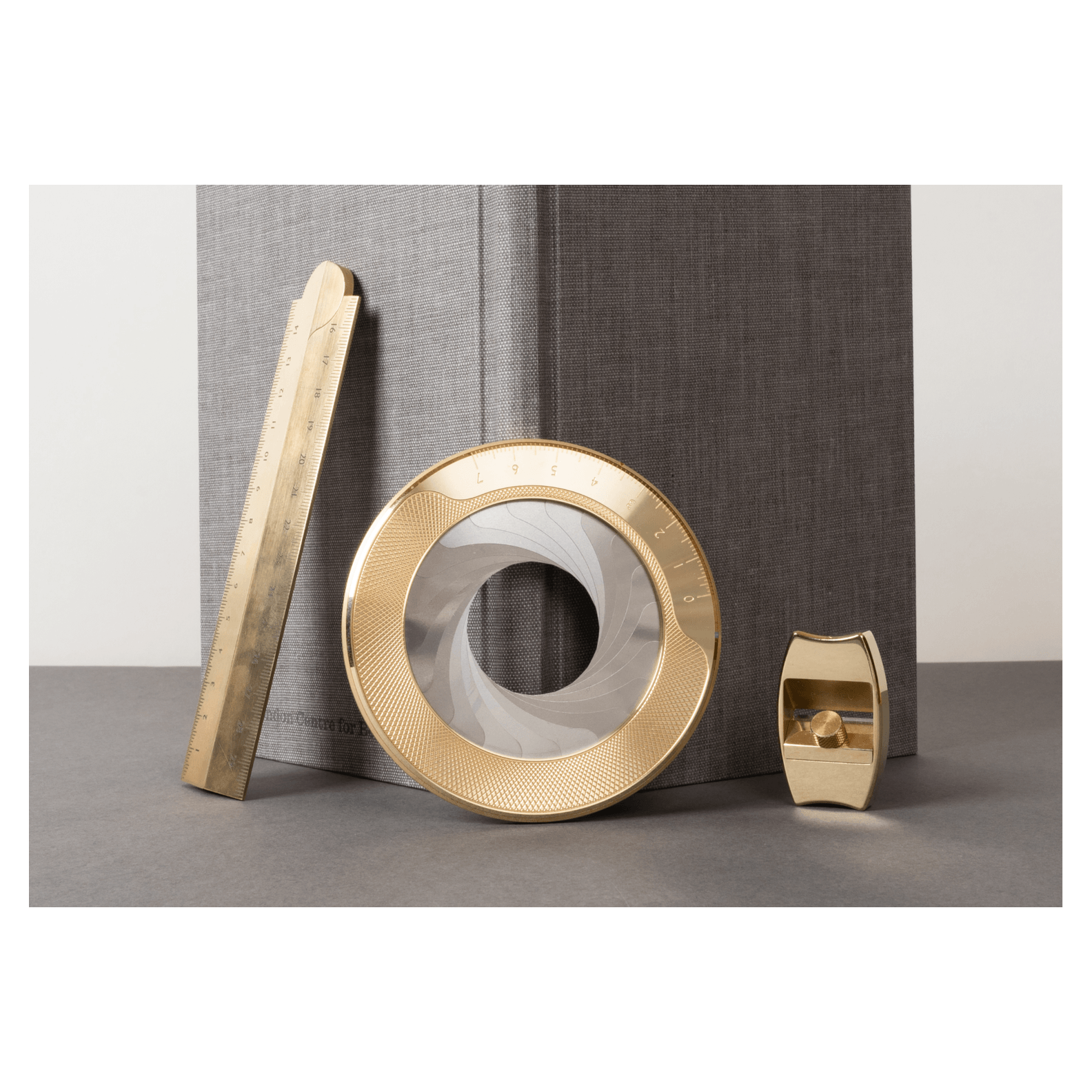 Makers Cabinet Solid Brass Folding Ruler - Stria - Tools | Gladfellow