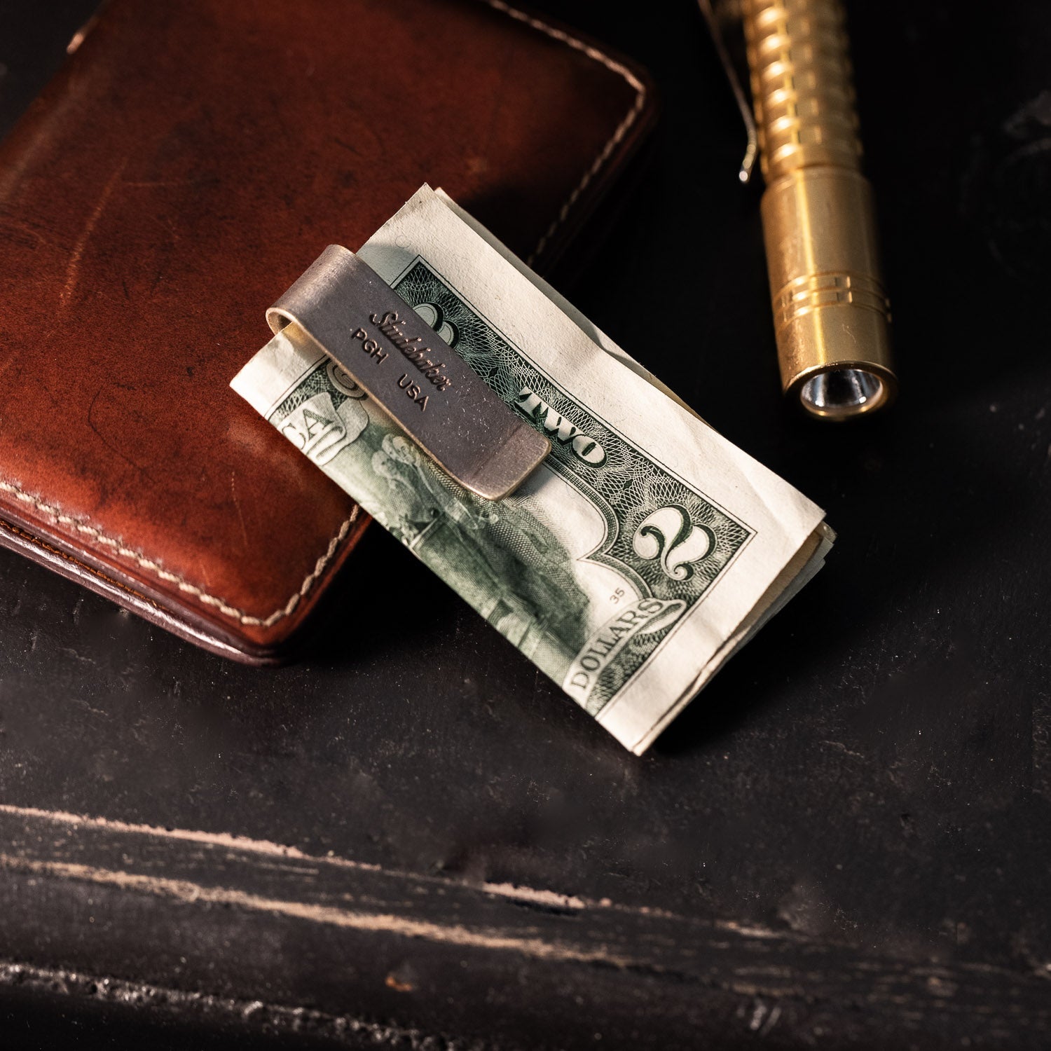 Studebaker Metals Money Clip - Brass - Money Clip | Gladfellow