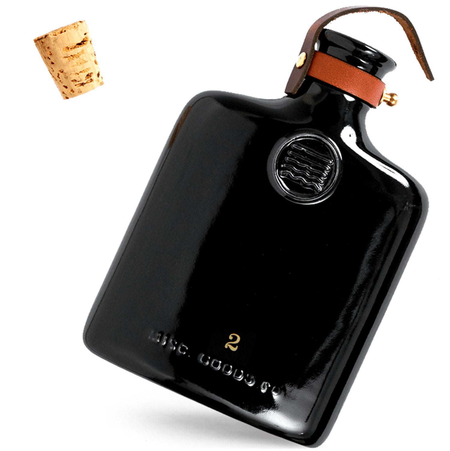 Misc. Goods Co. 11oz Ceramic Flask - Black - Flask | Gladfellow