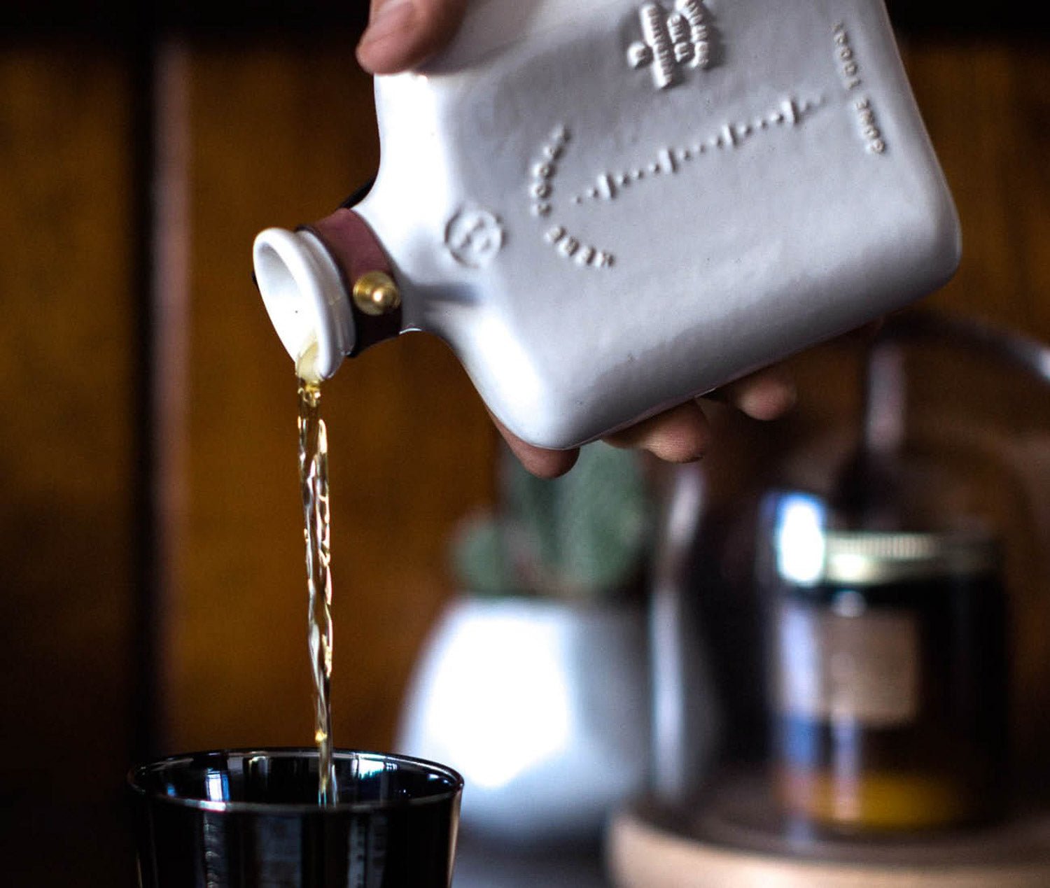 Misc. Goods Co. 11oz Ceramic Flask - Ivory - Flask | Gladfellow