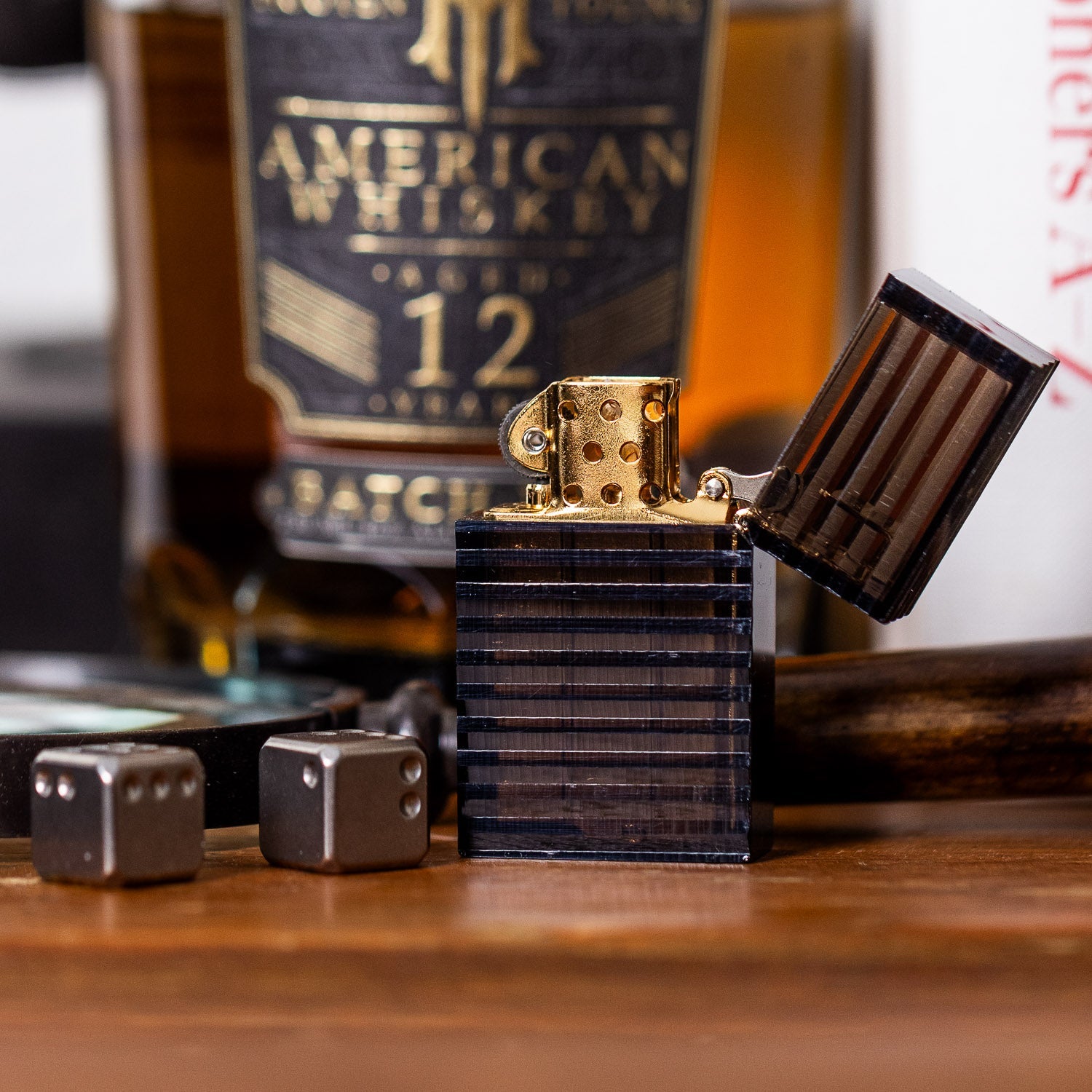 Tsubota Pearl Hard Edge Latitude Lighter - Black - Lighter | Gladfellow