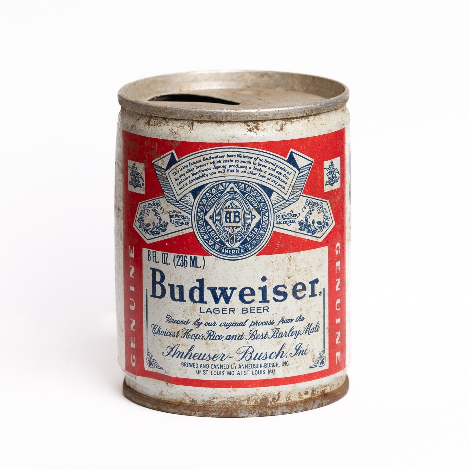 Vintage Budweiser Beer Can - 8oz - Vintage Beer Can | Gladfellow