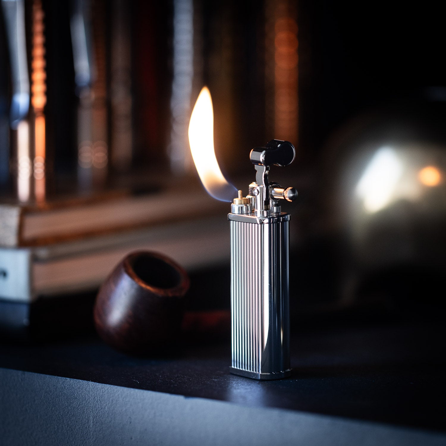 Kiribi Kenshi Pipe Lighter - Mizo Silver