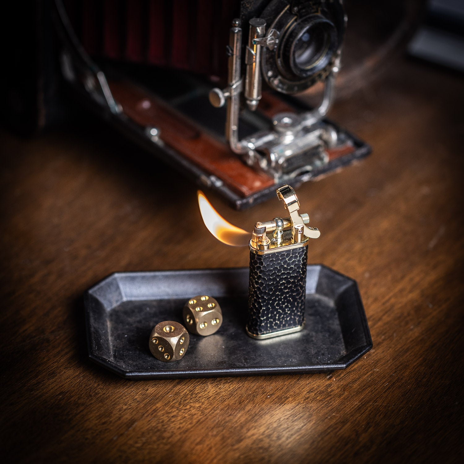Kiribi Kabuto Pipe Lighter - Tsuchime Black