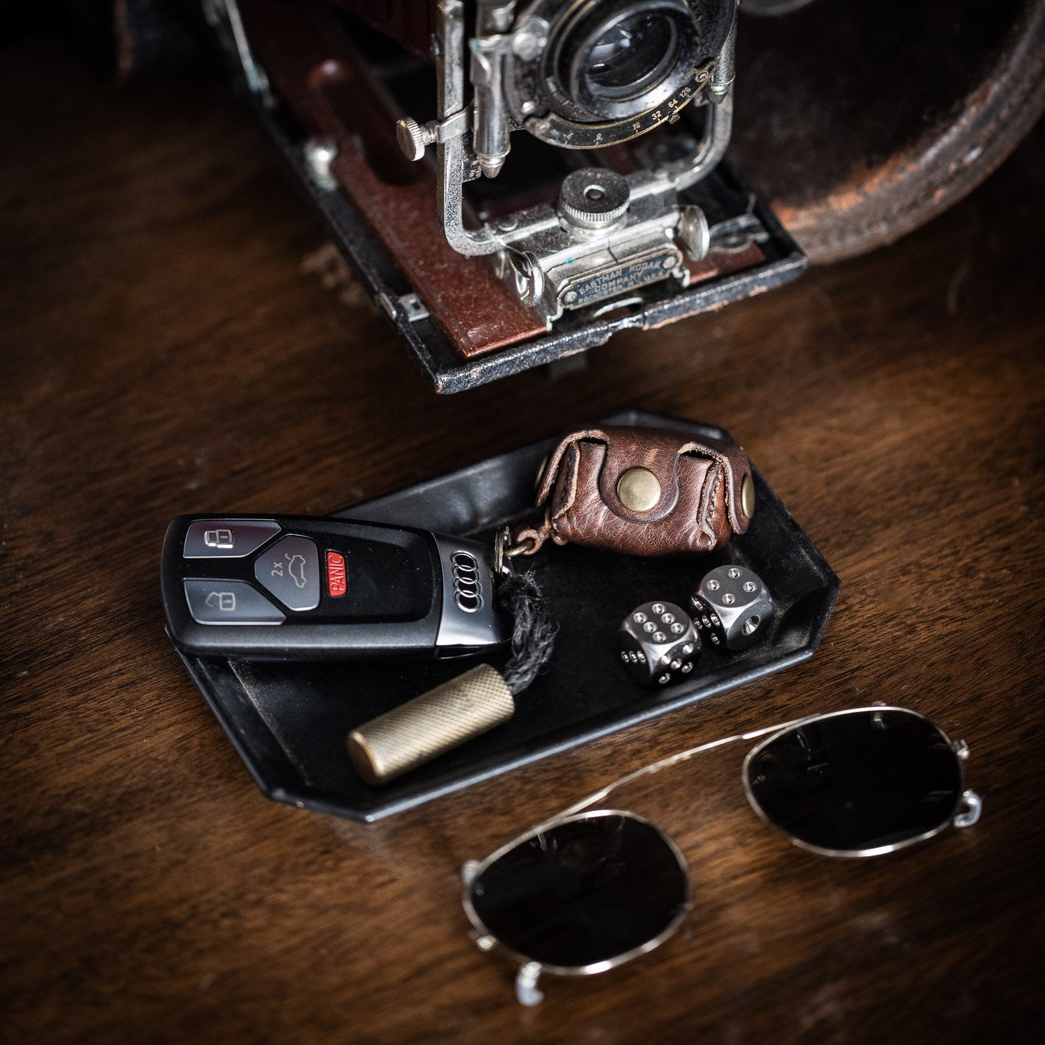 Bad Stitch Goods Keychain Bag w/Dice - Keychain | Gladfellow