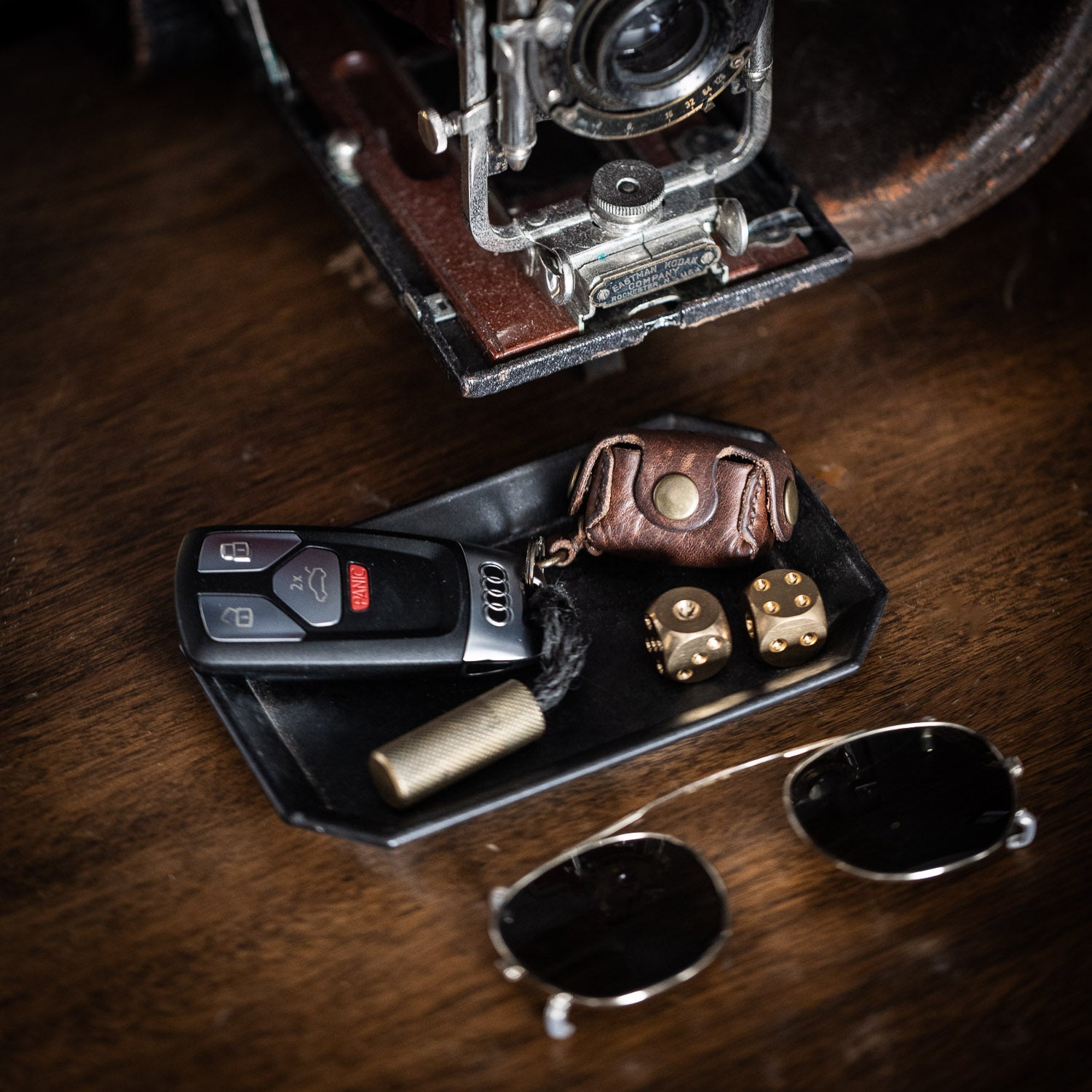 Bad Stitch Goods Keychain Bag w/Dice - Keychain | Gladfellow