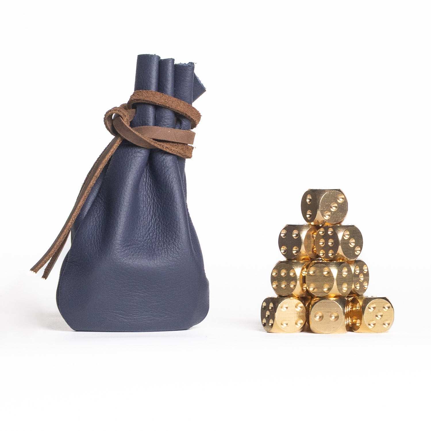 Brass Dice Set – Pair, Set of 6, or Full Set of 12 - Dice | Gladfellow