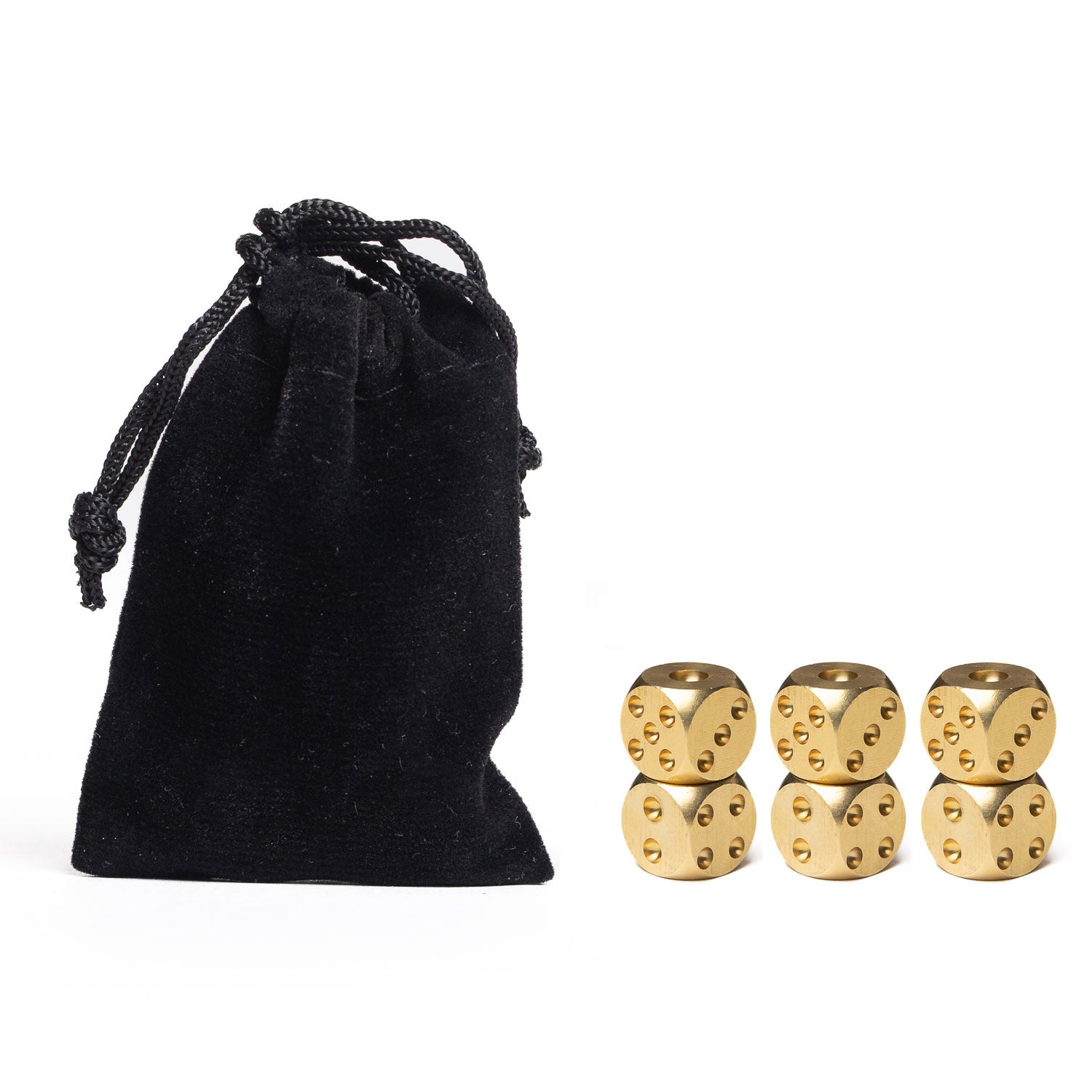 Brass Dice Set – Pair, Set of 6, or Full Set of 12 - Dice | Gladfellow