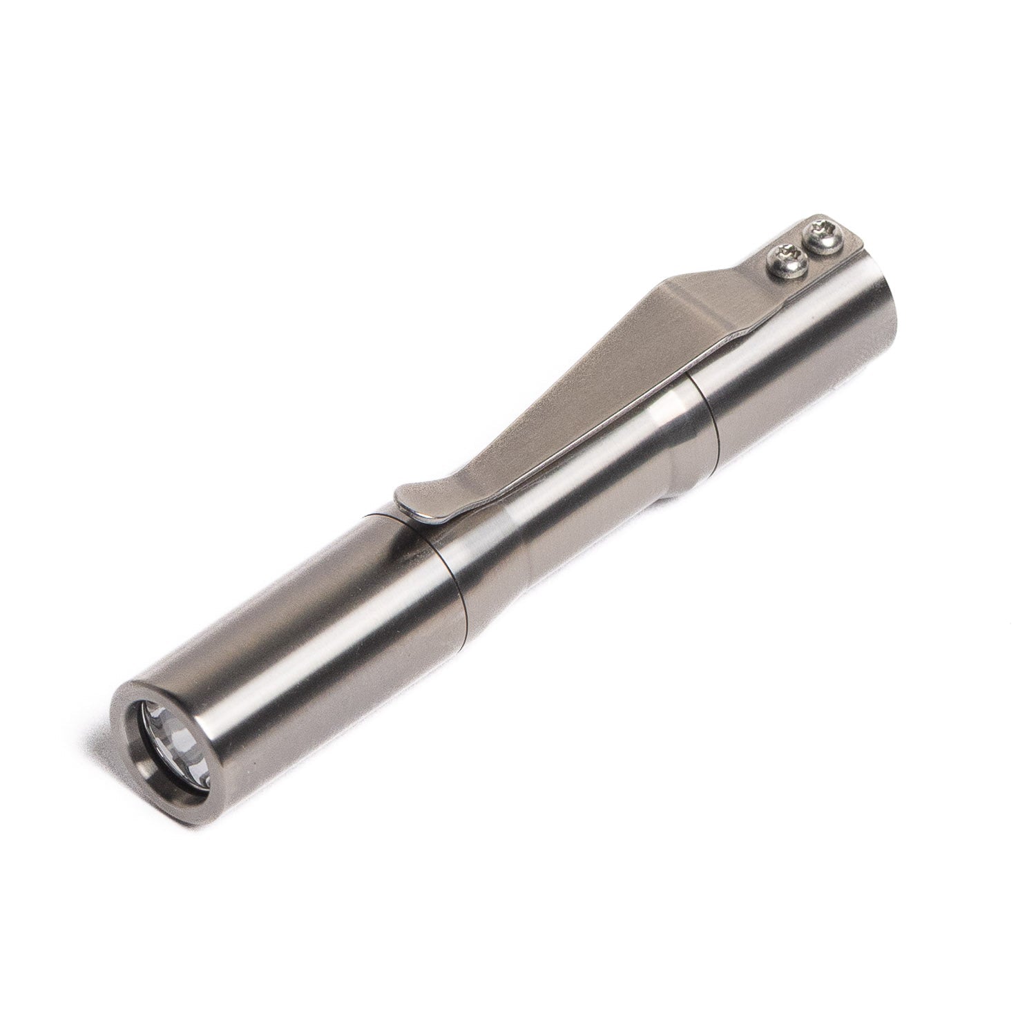 CWF Custom Micro Click Flashlight - Titanium - Gladfellow