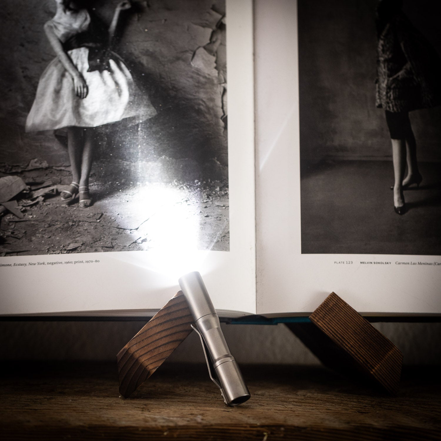 CWF Custom Micro Click Flashlight - Tumbled Titanium - Flashlight | Gladfellow