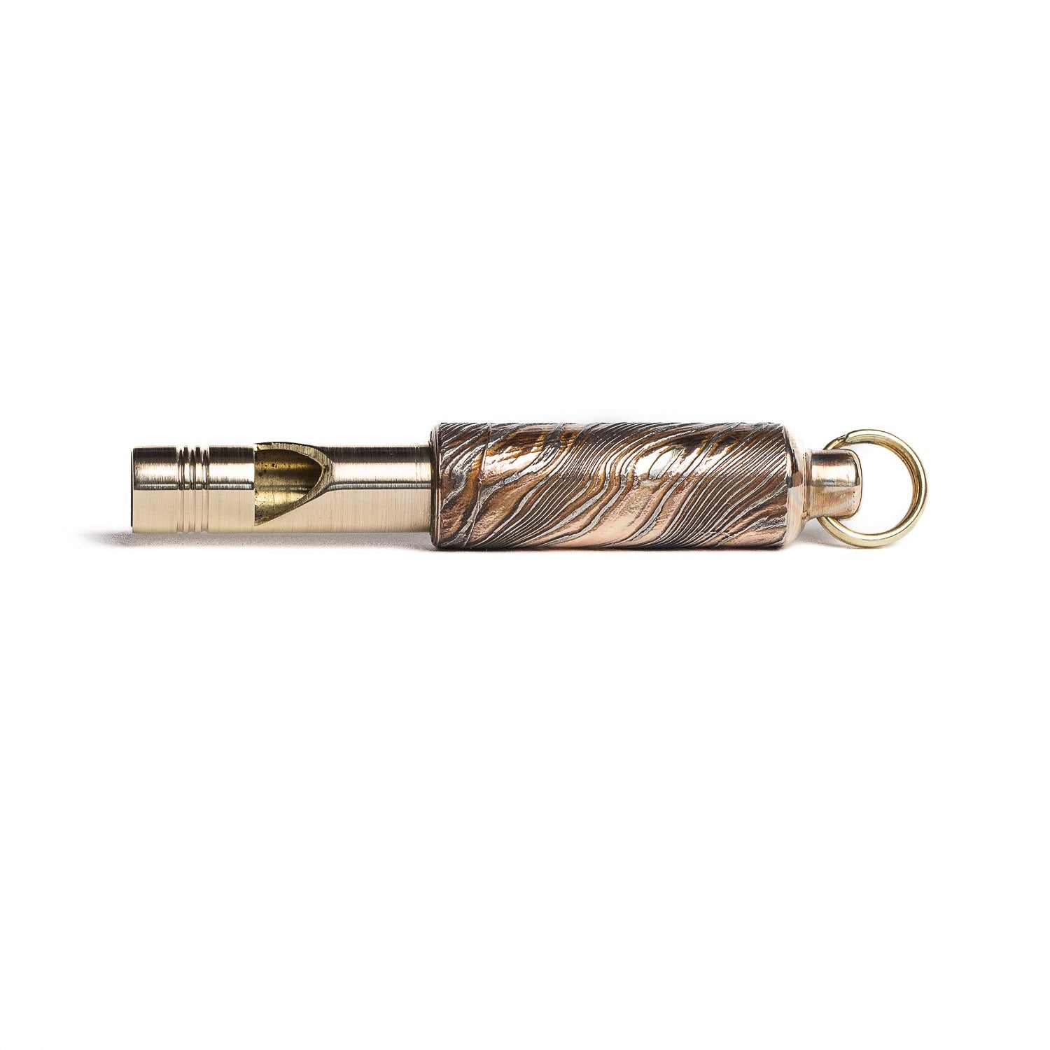 Fiddle Foundry Mokume - gane & Brass Whistle - Whistle | Gladfellow