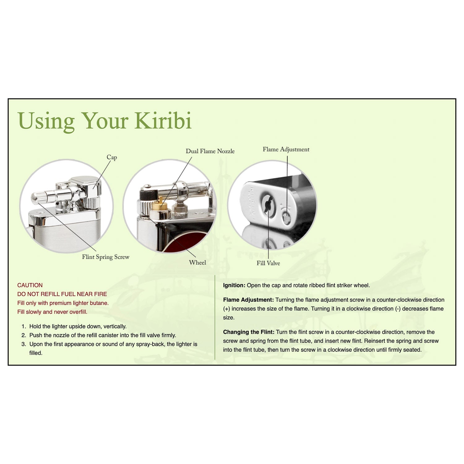 Kiribi Kenshi Pipe Lighter - Black - Gladfellow