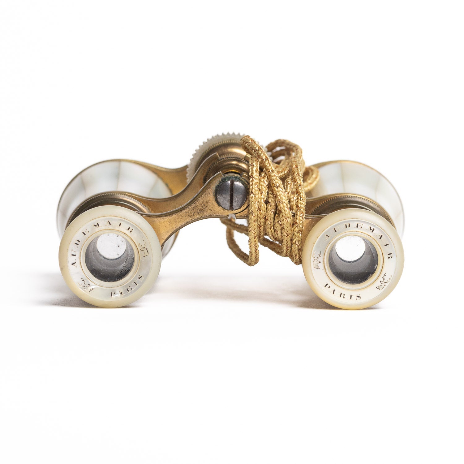 Vintage Audemair Opera Glasses - Brass & Mother of Pearl - Opera Glasses | Gladfellow