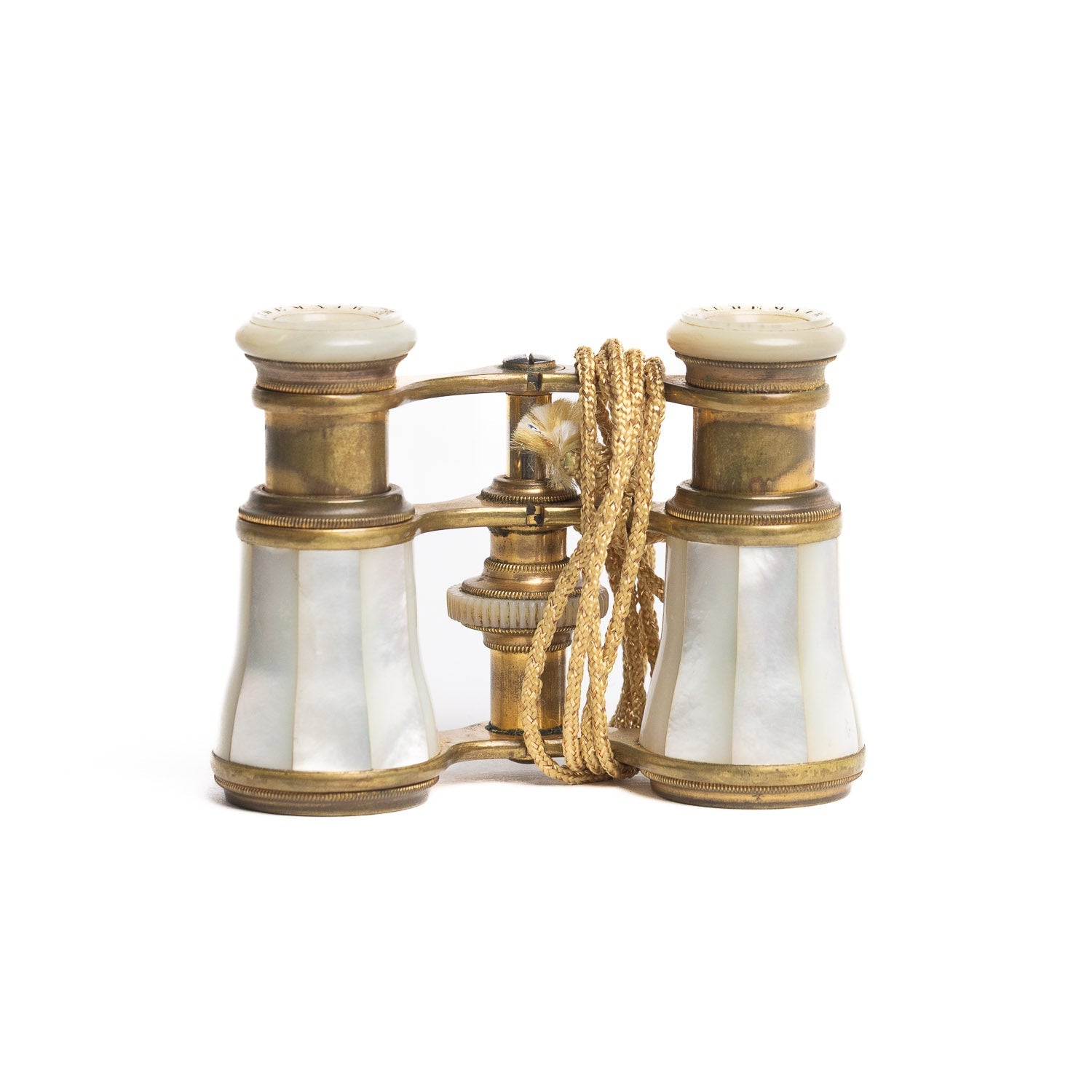 Vintage Audemair Opera Glasses - Brass & Mother of Pearl - Opera Glasses | Gladfellow
