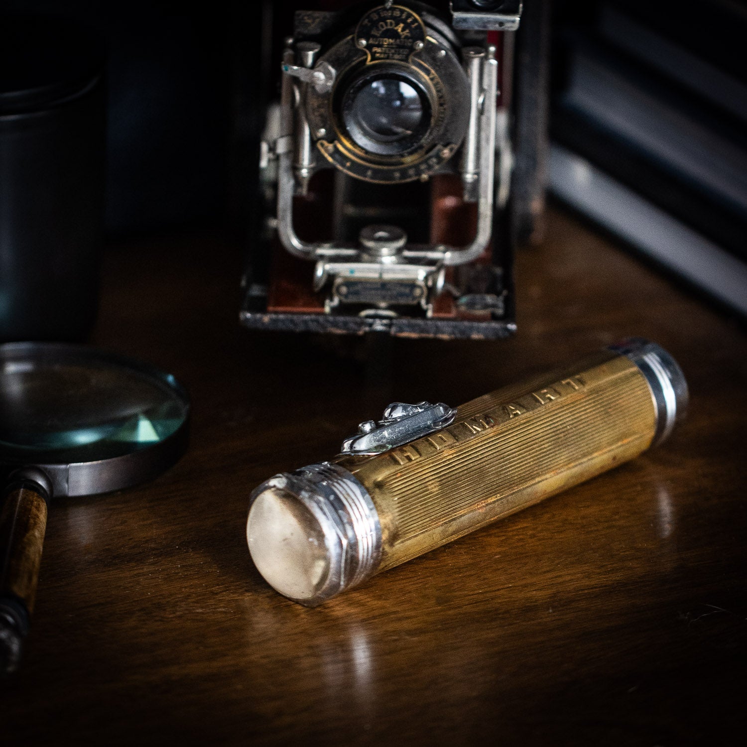 Vintage Homart Copper & Chrome Flashlight - Flashlight | Gladfellow