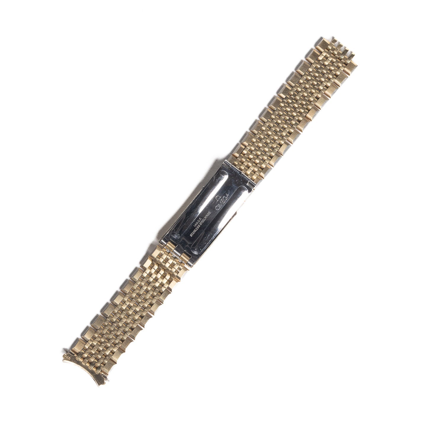 Vintage Omega Beads of Rice Watch Bracelet — 14K GF (NOS) - Watch Band | Gladfellow