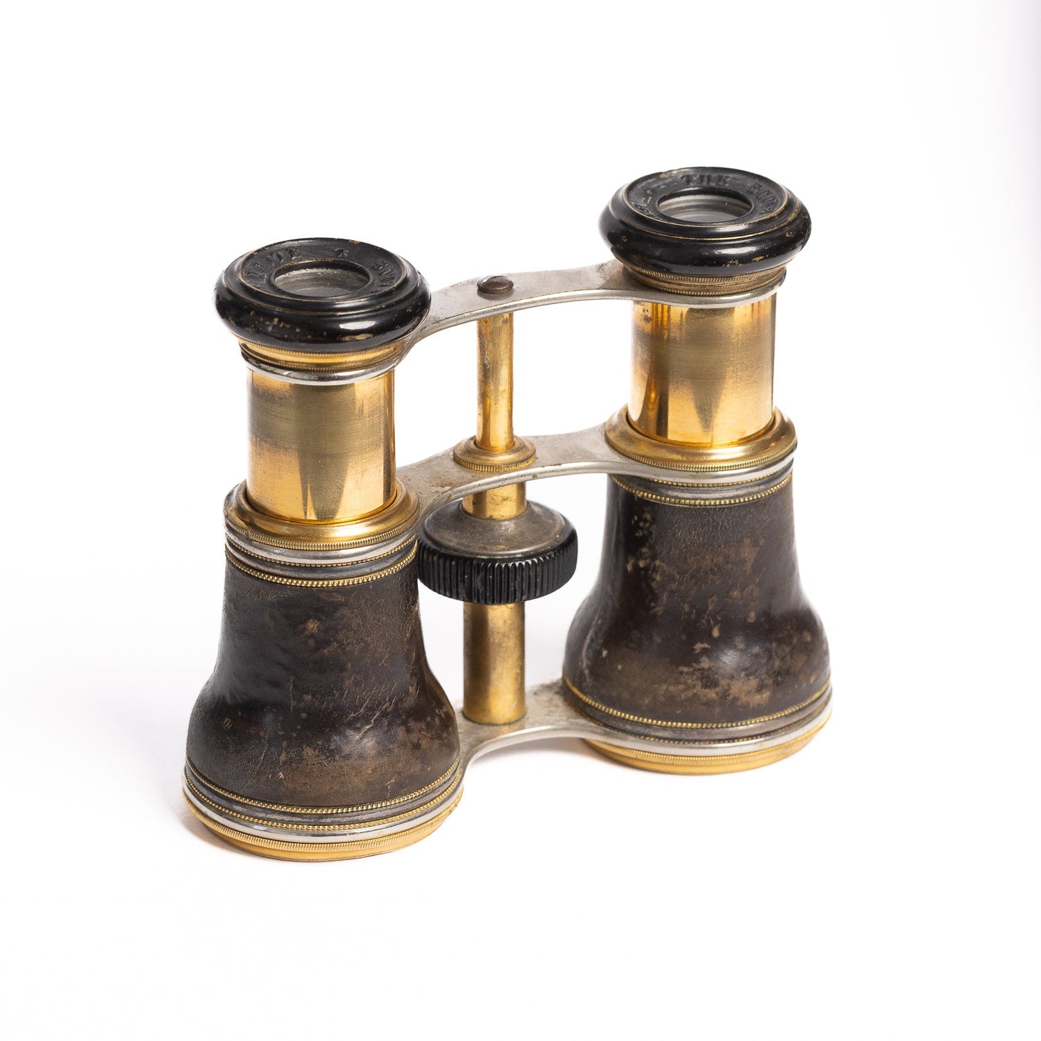 Vintage Opera Glasses - Brass & Leather - Gladfellow