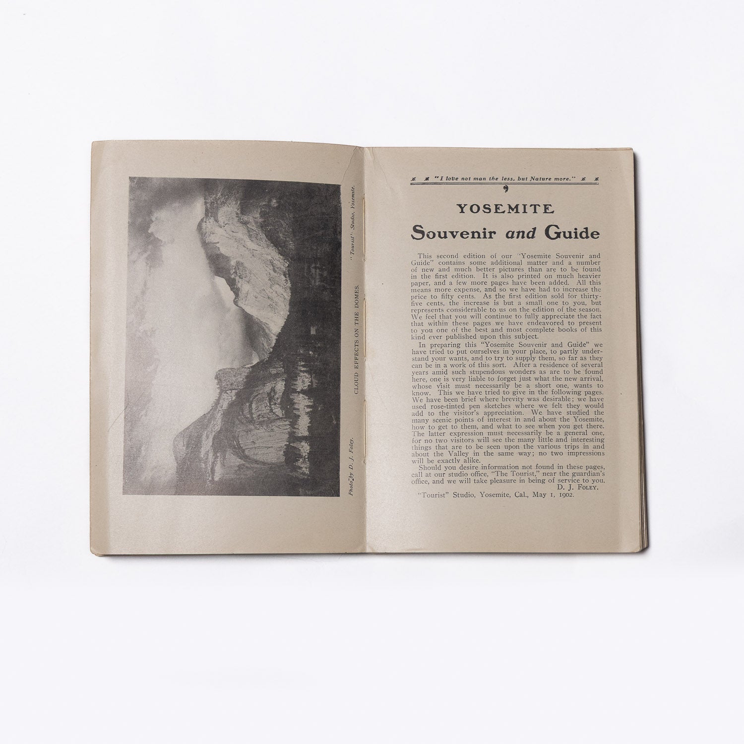Yosemite Souvenir and Guide - 1902 - Vintage Books | Gladfellow