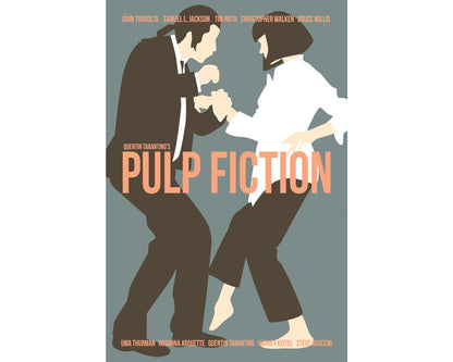 Pulp Fiction - Retro Inspired Illustrated Movie Poster – Gladfellow